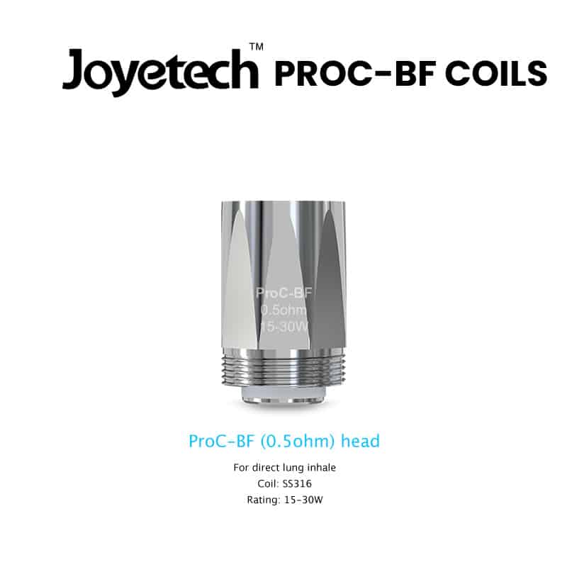 Joyetech ProC BF Coils (5pack) 0.5 ohm SS316 119kr