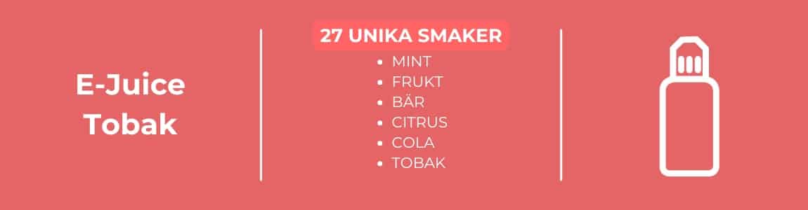 E-Juice Tobak Smaker