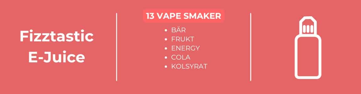 Fizztastic E-juice smakprofiler