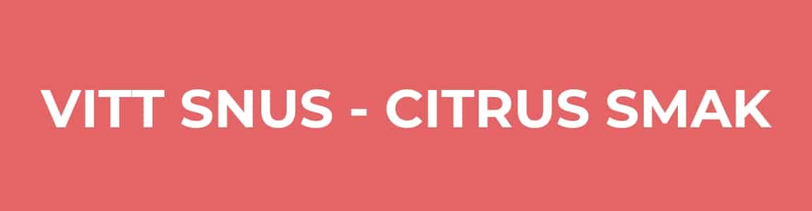 Citrus snus