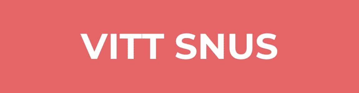 VITT SNUS